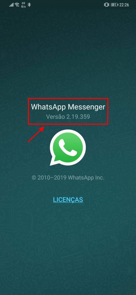 WhatsApp versão atualização novidades aplicações
