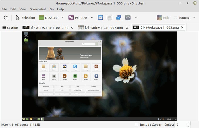 8  Obturador de ferramentas de captura de tela do Linux