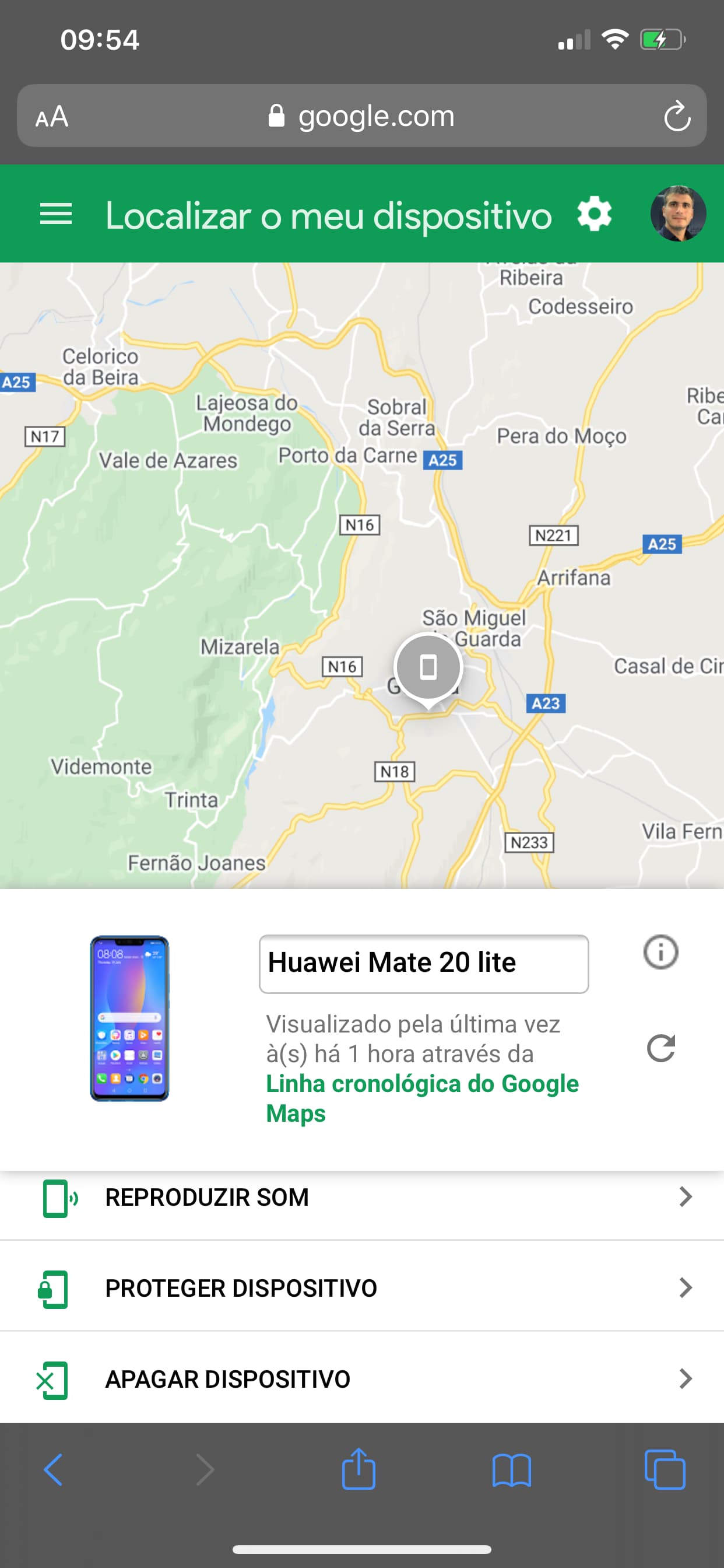 Como localizar um Android através de um iPhone (sem qualquer app) 2