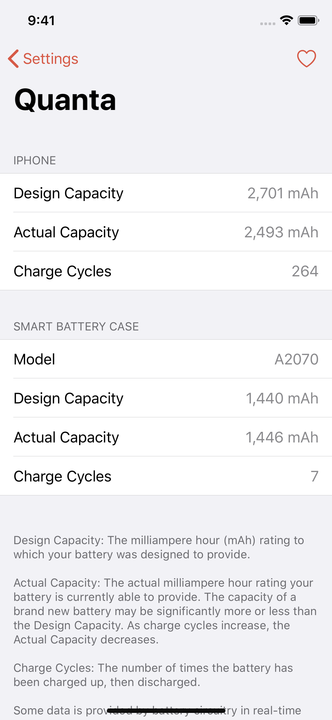 Quanta faz AppleA leitura do nível da bateria do Smart Battery Case é mais inteligente 2