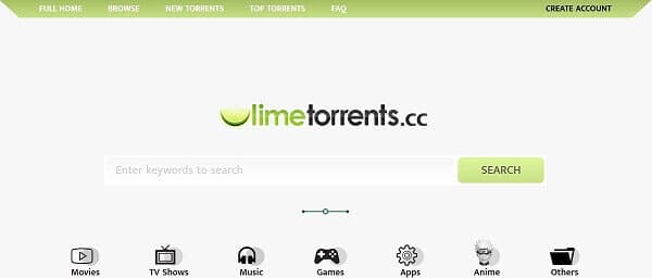 LimeTorrents-sites like 1337x torrent