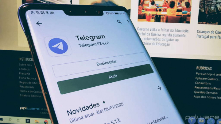 Telegram poupar dados consumos
