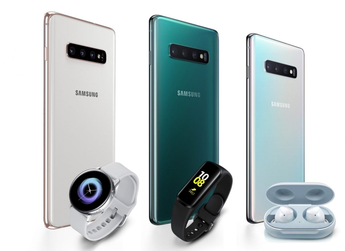Smartphones da família Galaxy S10 em conjuntos promocionais com acessórios Samsung 2